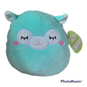 Squishmallow Miley Llama Sheep Lamb 8" Teal Blue Easter Spring Plush Alpaca NEW